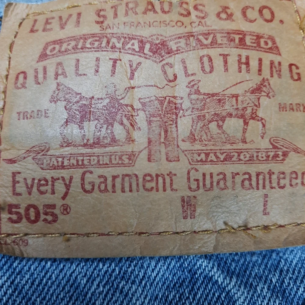 Levi's 505 VTG 90's Regular Fit Straight Leg Blue Jeans SZ 34x32
